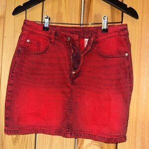 H&M Vibrant Red Pencil Skirt